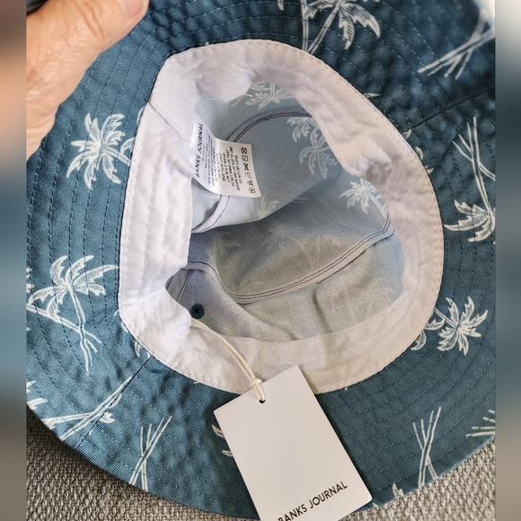 Banks Journal Blue Palm Tree Retreat Bucket Hat - Picture 5 of 5